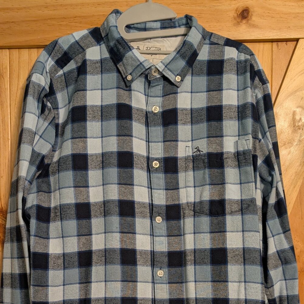 Penguin Casual Flannel Shirt XL